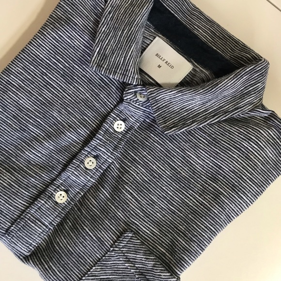 Billy Reid Polo Shirt Sz M - Picture 2 of 9